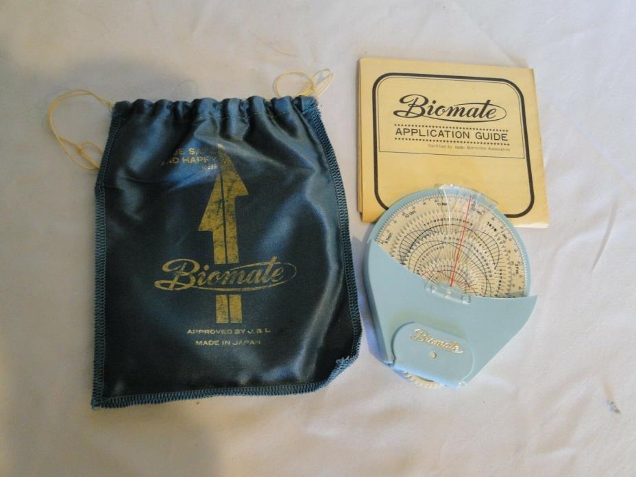 Vintage Biomate Biorhythm Device Manual Application Guide--Free Shipping