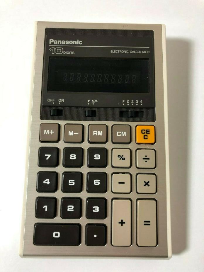 VINTAGE PANASONIC JE-170U Electronic Calculator JE-17OU