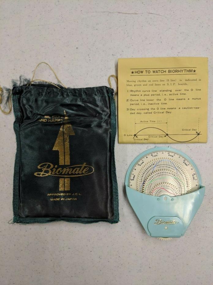 Biomate Biorhythm 1960’s Vintage Original With Satin Bag And Instructions 18-918