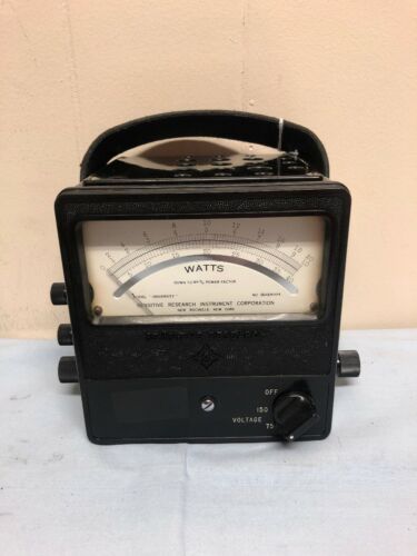 VTG Sensitive Research Instrument Corp. New York Model Portable DC Watts Meter