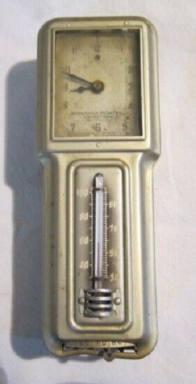 Vintage Minneapolis-Honeywell Chronotherm Thermometer Thermostat & Clock