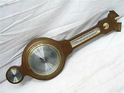 Vintage Banjo Wall Weather Station W.Germany Thermometer Barometer