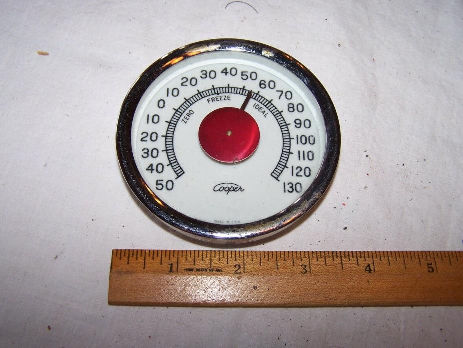 Vintage COOPER Thermometer Made in USA Pequabuck Connecticut