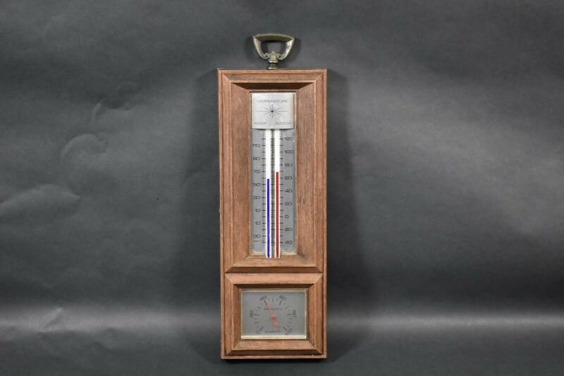 VINTAGE Springfield Indoor Outdoor Humidity Weather Station Thermometer