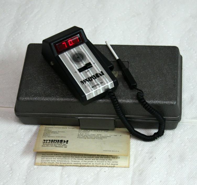 Vintage Markson Model 20 Digital Thermometer. Government Version of TC100?