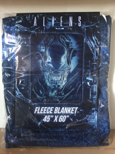 Aliens Movie Blue Fleece Throw • Convention Exclusive • 45” x 60” Blanket NEW