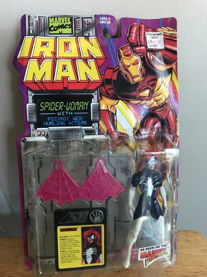 Vintage Marvel Comics Spider-Woman Action Figure 1994 Iron Man Series Toy Biz