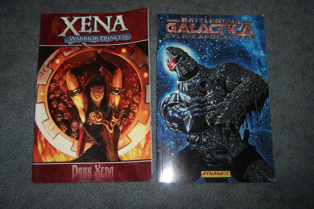 Battlestar Galactica Vol #2 & Xena Warrior Princess #2 Dynamite comic books (B4)