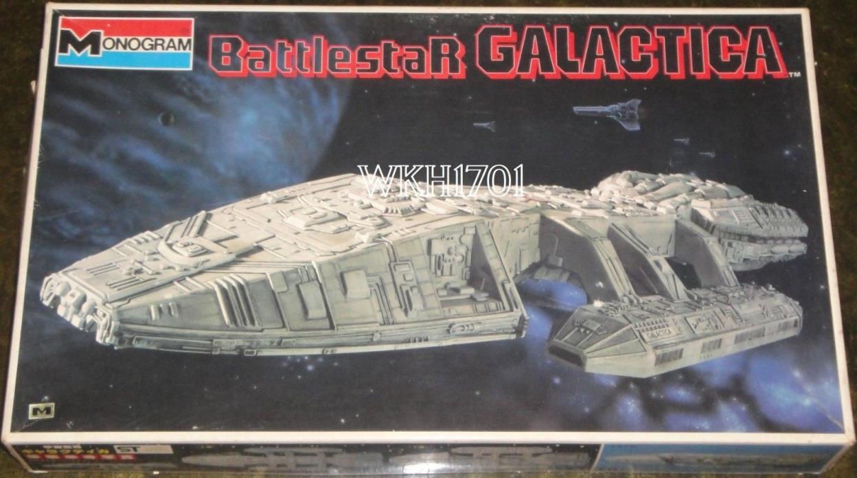 Rare BATTLESTAR GALACTICA White Edition 1980 Model Kit Monogram / Bandai + Bonus