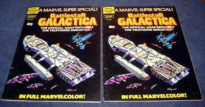 Battlestar Galactica Comic Book Special Collectors Edition Marvel 1978 2 Copies
