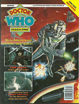 RARE Back Issue - DOCTOR WHO MAGAZINE #181 - Daleks / Cybermen - FREE Poster