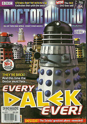 RARE Back Issue - DOCTOR WHO MAGAZINE #447 - Fold Out DALEK Cover - 2012