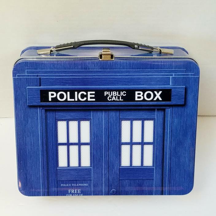 Doctor Who Lunchbox Tardis Tin Tote Dr Who - EXC Condition