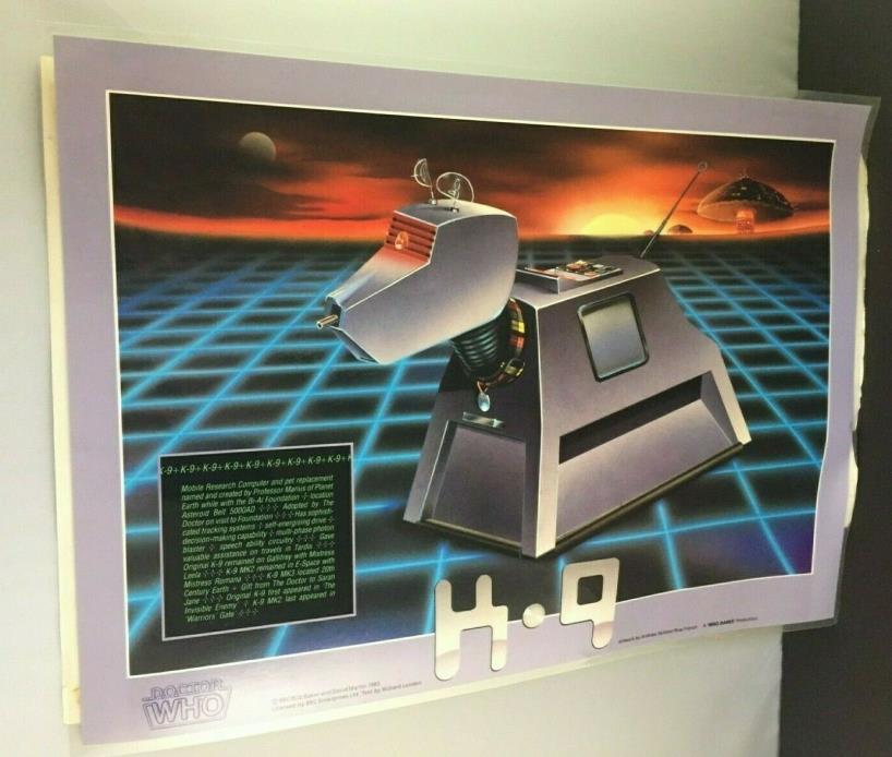 Dr. Who KP Laminated Sign Artwork Andrew Skilleter Voltron Poly Offfice 1983