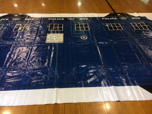 New! Doctor Who Tardis 3D Vinyl Wrap Banner Police Box Sci-Fi Build Your Own DIY