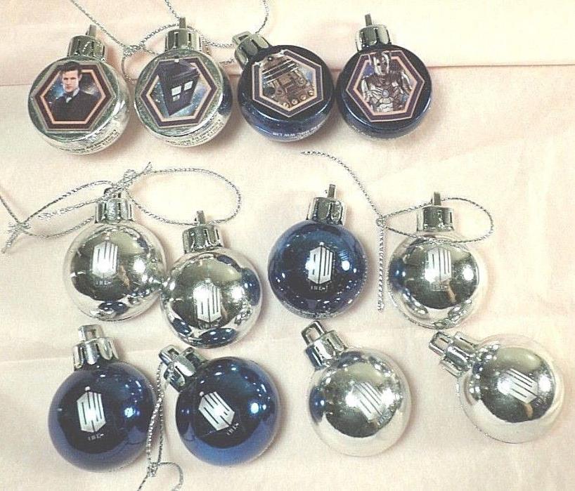 Doctor Who Ornaments~12 Small Bulbs~