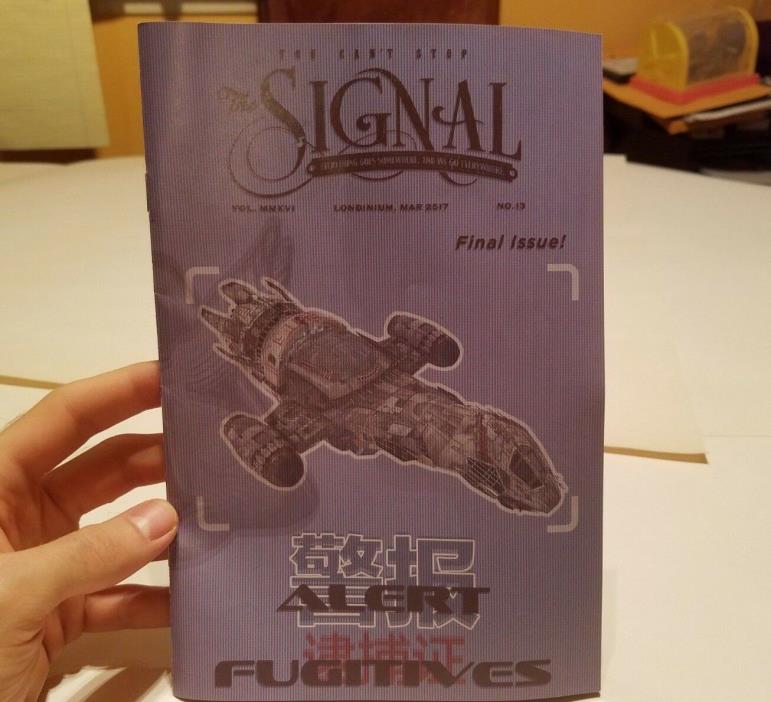 Firefly Cargo Crate Exclusive The Signal Magazine Final Issue No. 13 Loot Crate