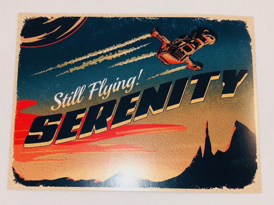 STILL FLYING WAVECARD Postcard Firefly Loot Cargo Crate March 2018 EXCLUSIVE
