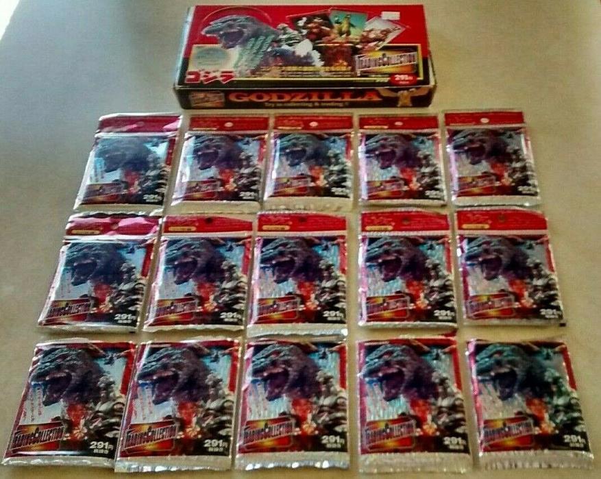 Godzilla Trading Collection - 1995 - Complete - 15 Packs In Original Display Box