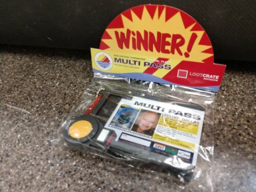 NEW - Loot Crate Fifth Element Winner Multi Pass Fhloston Paradise Badge
