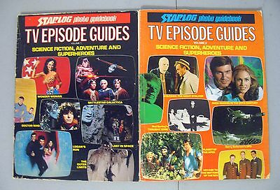 Lot Vintage STARLOG Photo Guidebook TV Episode Guides Sci Fi Adventure Vol 1 2