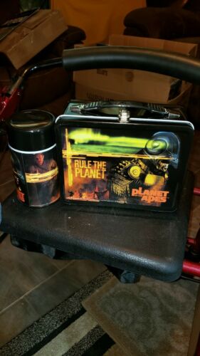 Vintage 2001 PLANET OF THE APES LUNCHBOX WITH THERMO, TELEVISION MOVIE SHOWS,...