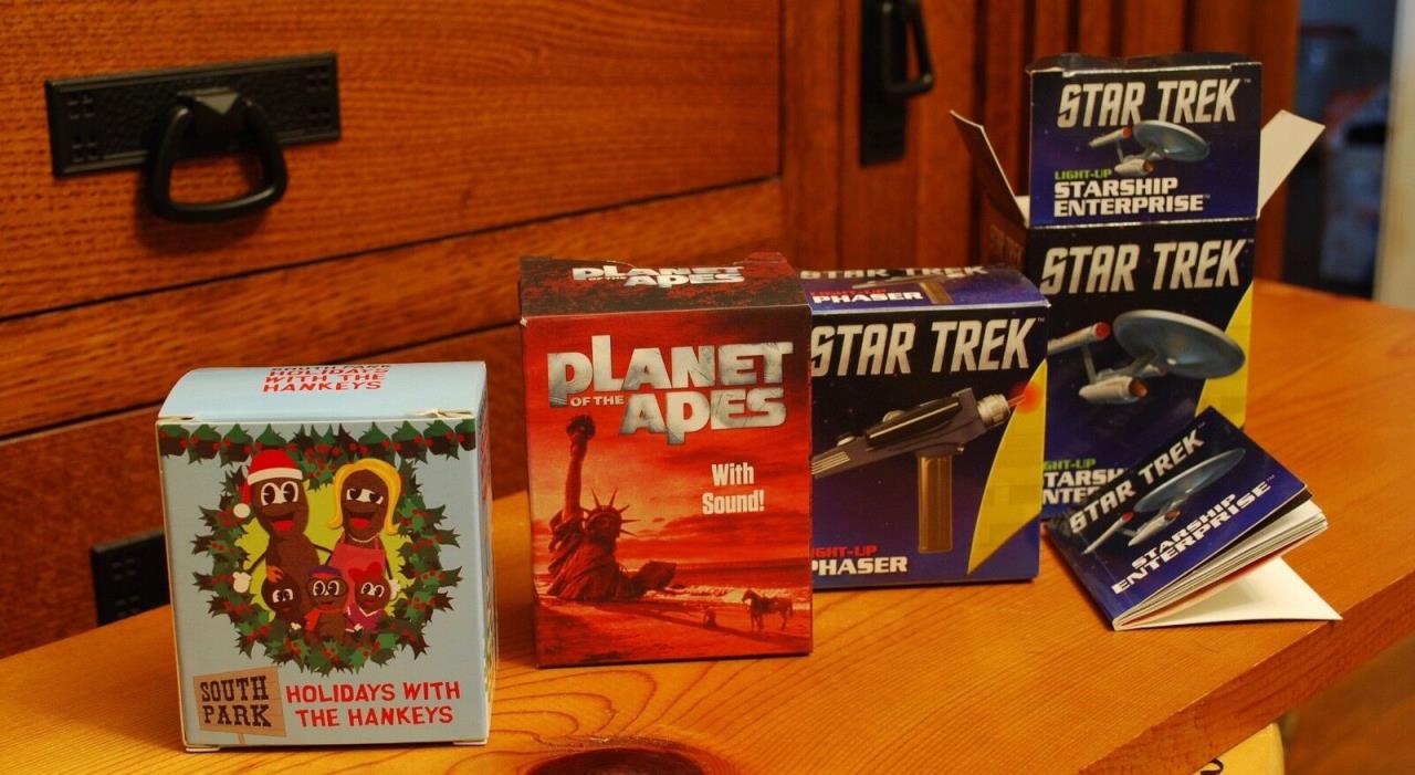 Running Press - Planet of the Apes - Star Trek - South Park Mr. Hankey -LOT of 4