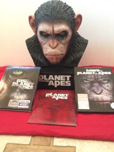 Planet Of The Apes Caesar Collection Caesar Head Bust Blu Ray