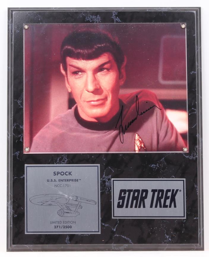 Mr SPOCK Leonard Nimoy Autographed Signed Picture Official Paramount 1993 LE