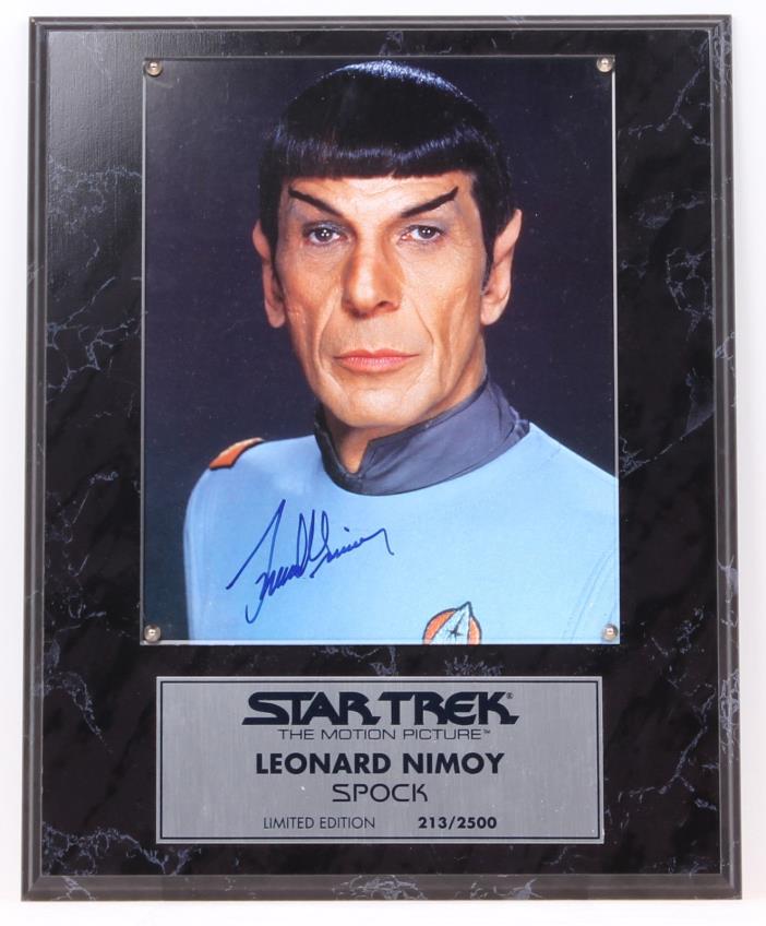 Mr SPOCK Leonard Nimoy Autographed Signed Picture Official Paramount 1994 LE