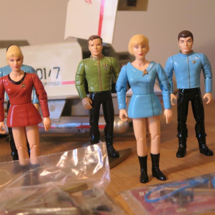 Vintage 90s Classic Star Trek Playmates Toy Action Figure Lot