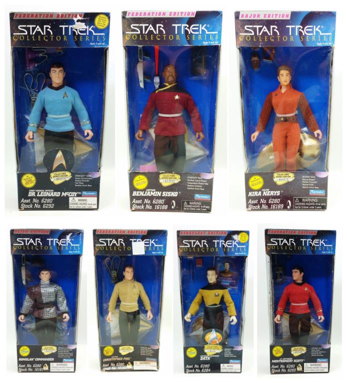 Star Trek Collector Series Edition Action Figures Lot Of 7 NRFB