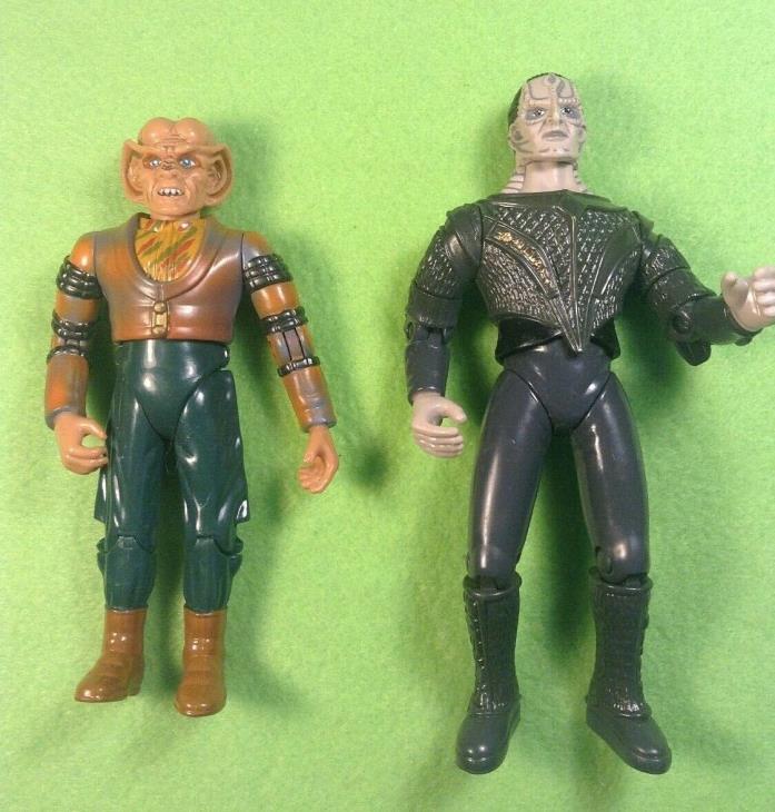 STNG and Star Trek Deep Space Nine Playmates Figures; Loose Lot of Five