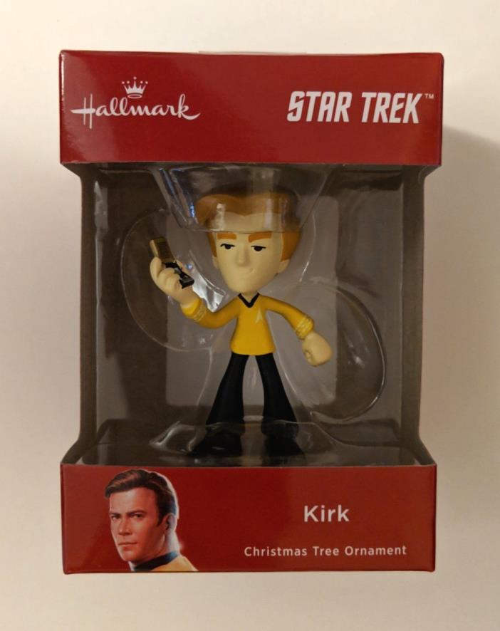 Brand New 2018 Hallmark Star Trek KIRK Christmas Ornament in box