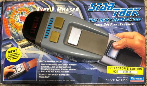 1994 Star Trek The Nest Generation Playmates Type 1 Phaser In Original Box Works