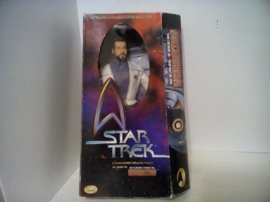 vintage commander willian riker seen in insurrection 1998, 12 inch playmates toy