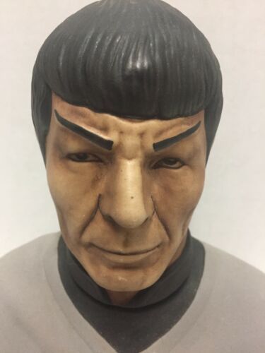 Star Trek Mr. Spock Head Porcelain Bust 1979 Grenadier Decanter Needs Repair