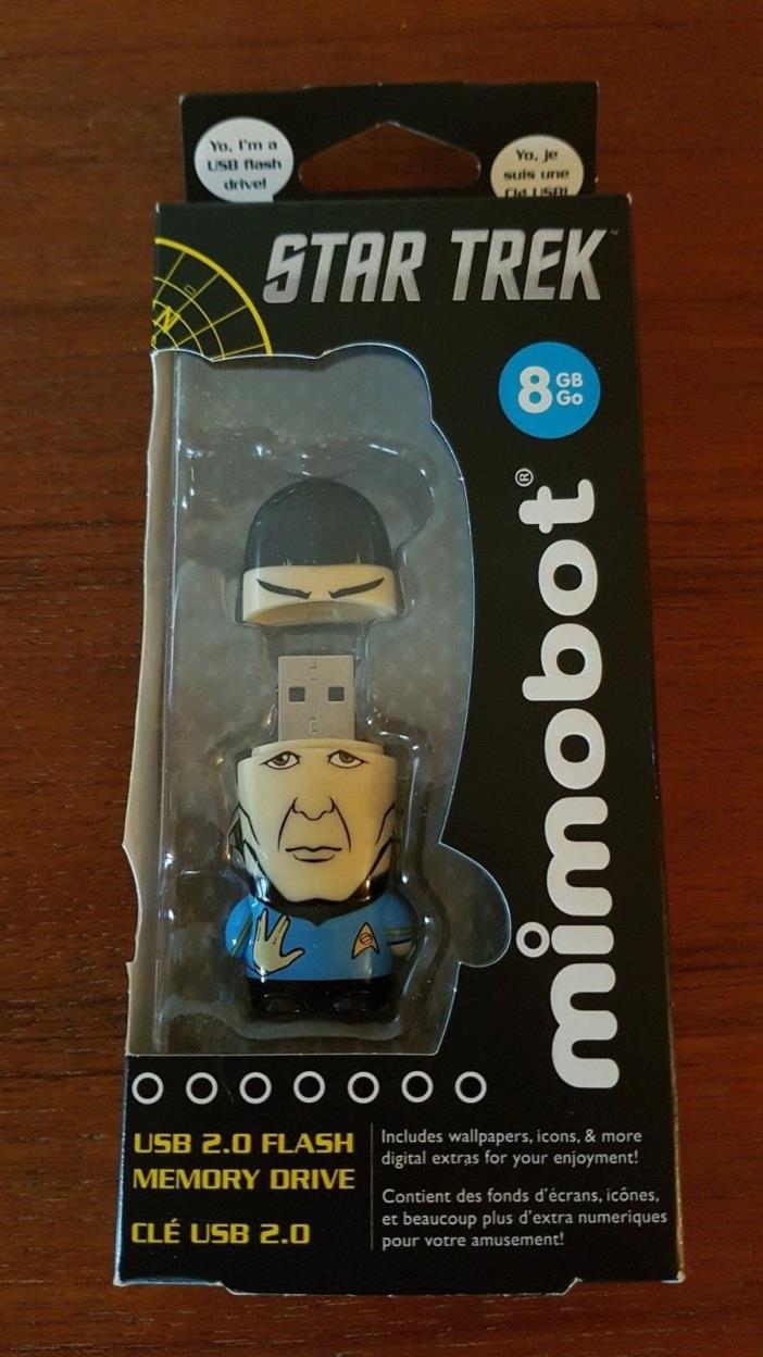Mimobot Mimoco - Spock Star Trek - 8GB USB 2012 - NIB -  Super Rare - Sold Out