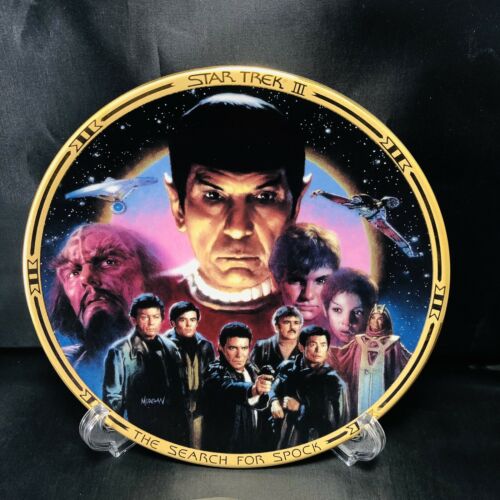 Hamilton Star Trek: The Movies Collectors Plate Star Trek III 3 Spock w/ COA