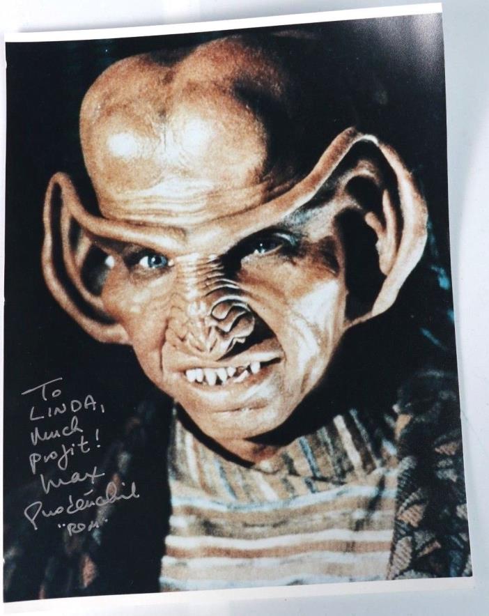 Max Grodénchik Genuine Autograph signed 8x10 Rom  Star Trek Deep Space Nine DS9