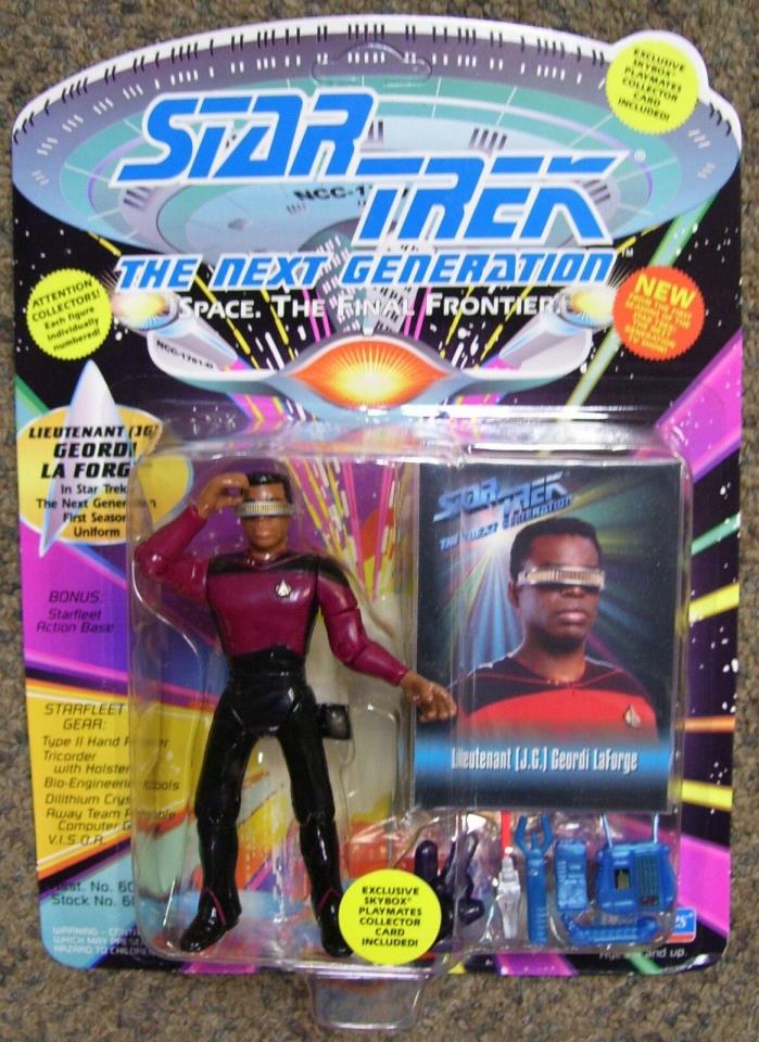 STAR TREK GEORDI LA FORGE figure MIP 