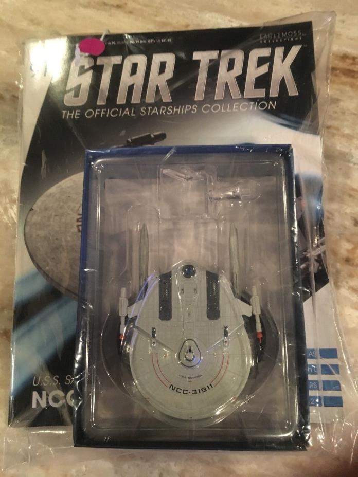 Star Trek USS Saratoga  NCC-31911 Model with Magazine #91 by Eaglemoss NIB