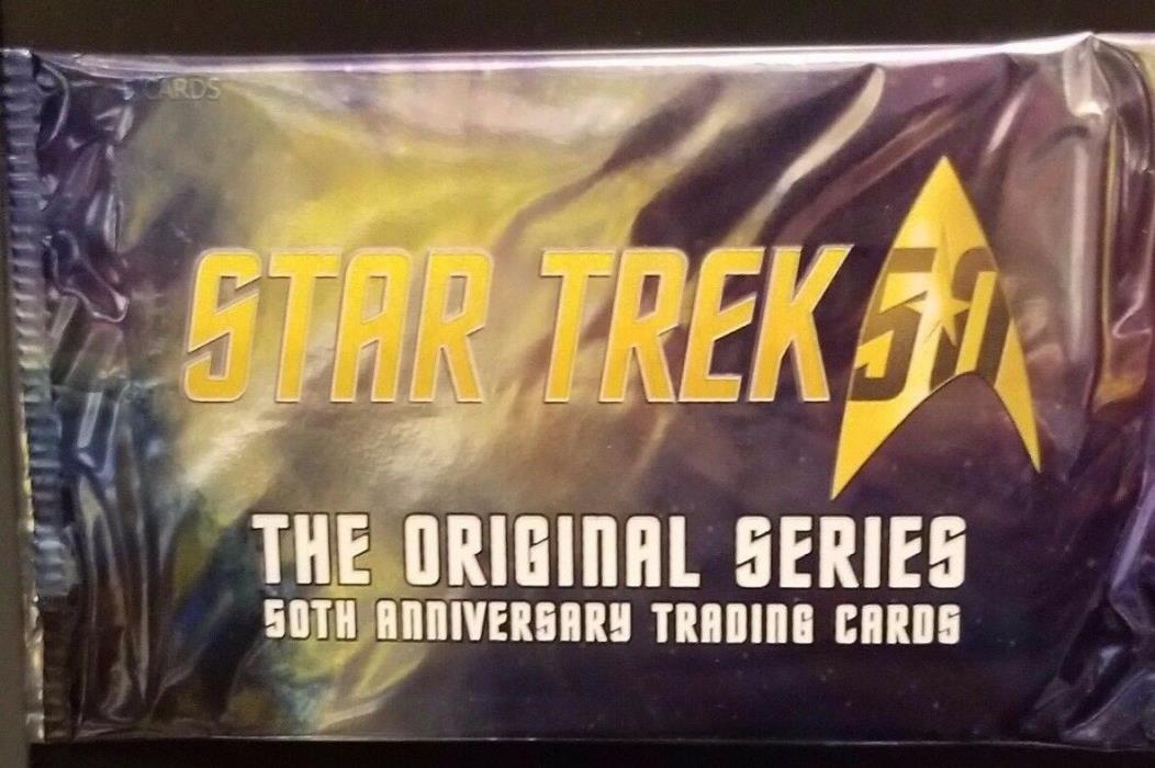 Star Trek 50th anniversary, trading cards  pack