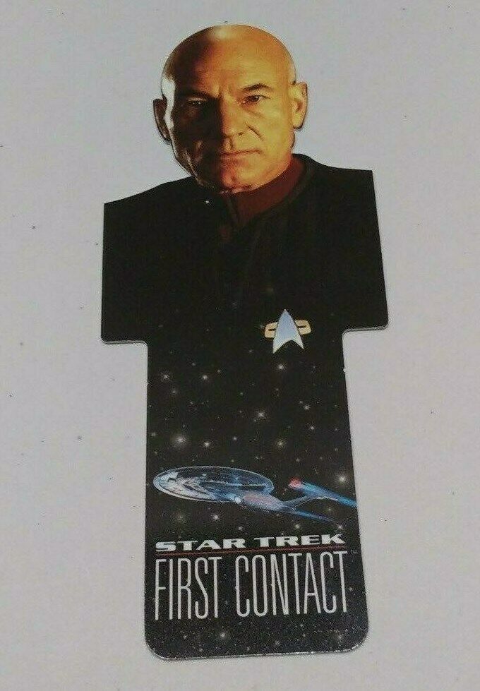 BOOKMARK Star Trek FIRST CONTACT Movie vintage  -Captain JEAN-LUC PICARD