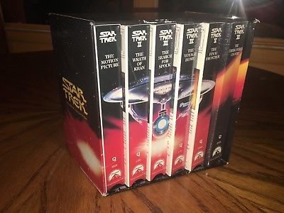 Star Trek The Movie Collection VHS Box Set 1993