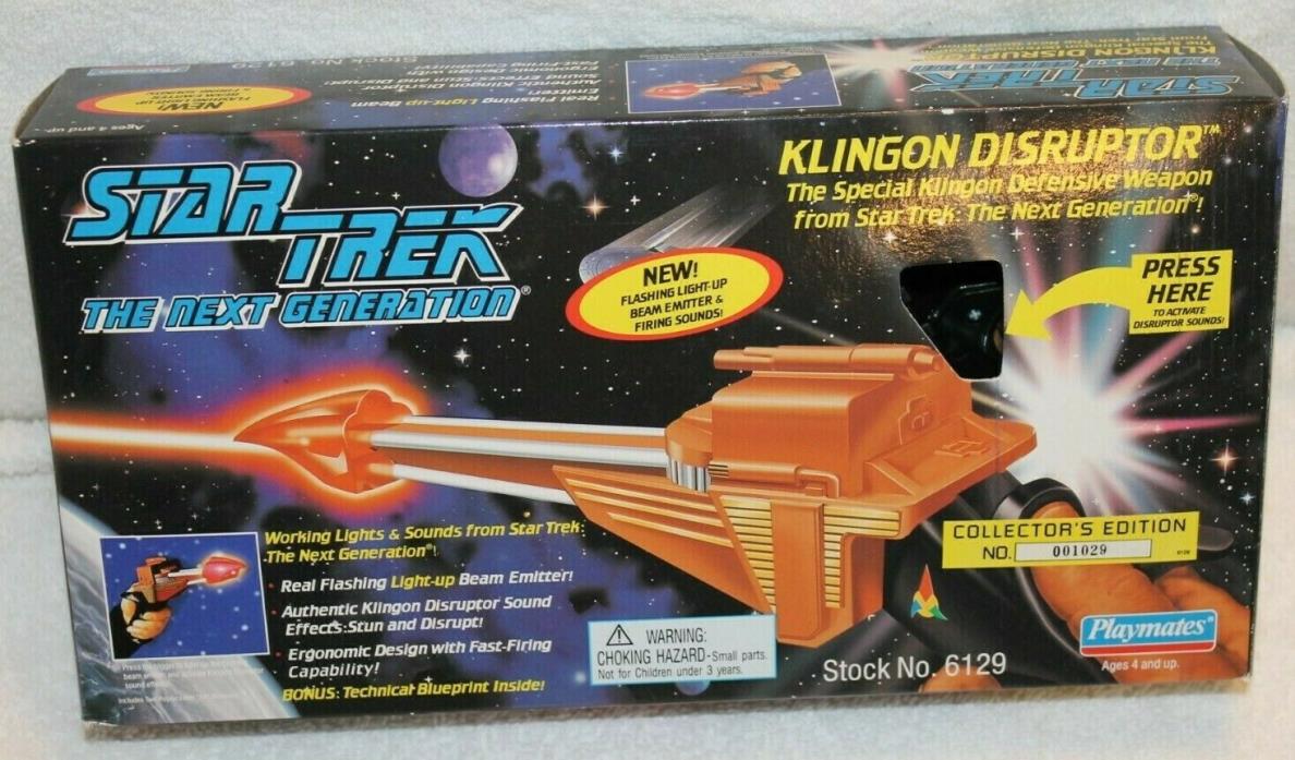 MIB Star Trek TNG The Next Generation Klingon Disruptor Playmates 6129 1995