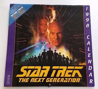 STAR TREK THE NEXT GENERATION 1998 CALENDAR FIRST CONTACT MOVIE COLLECTIBLE WOW