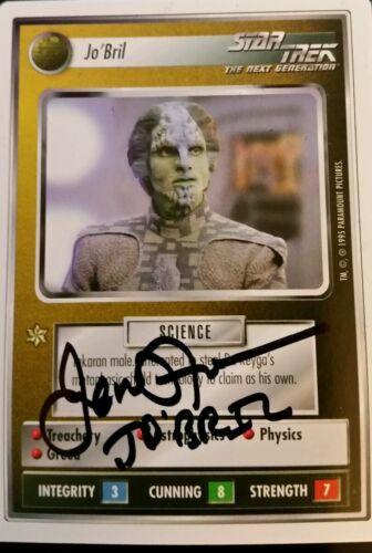 Autographed Star Trek TNG CCG 1E Premiere *Jo'Bril* SIGNED *James Horan*