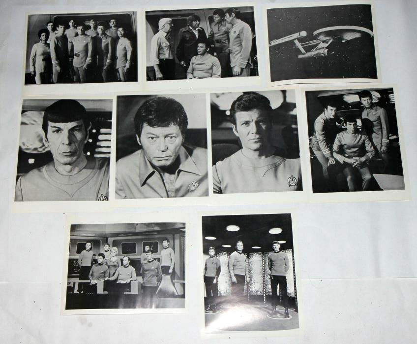 lot Of 9x STAR TREK The Motion Picture B+W 1979 8 x 10 PHOTO POSTER LOT