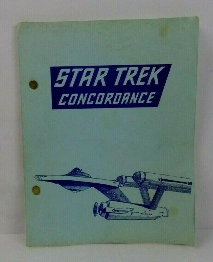 STAR TREK CONCORDANCE BY DOROTHY JONES 1969